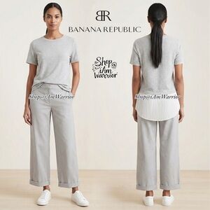 Banana Republic NWT striped pleated hem top *shop@iamwarrior